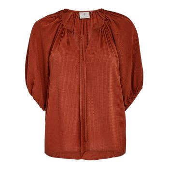 Babro Wide Sleeve Top Red Ochre | Peppercorn