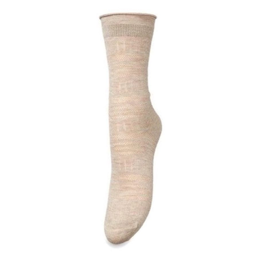 Lucretia Wola Socks Dark Beige | Becksöndergaard