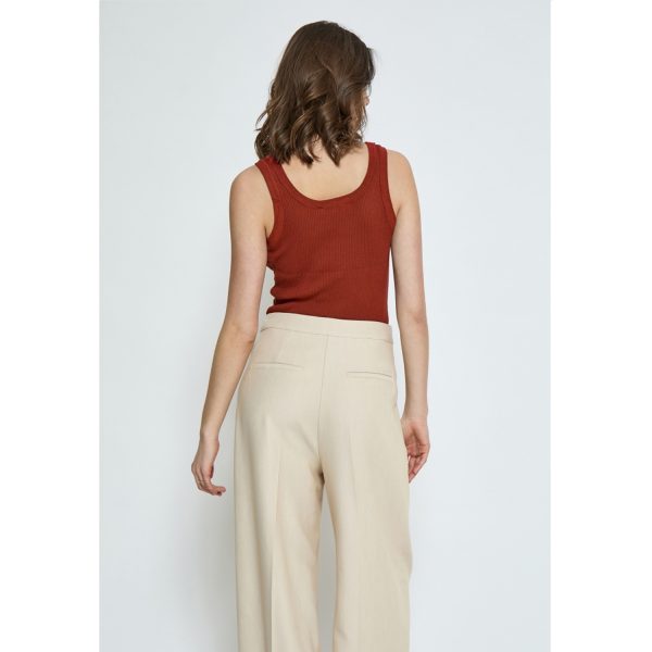 Tana Top Red Ochre | Peppercorn - Afbeelding 3