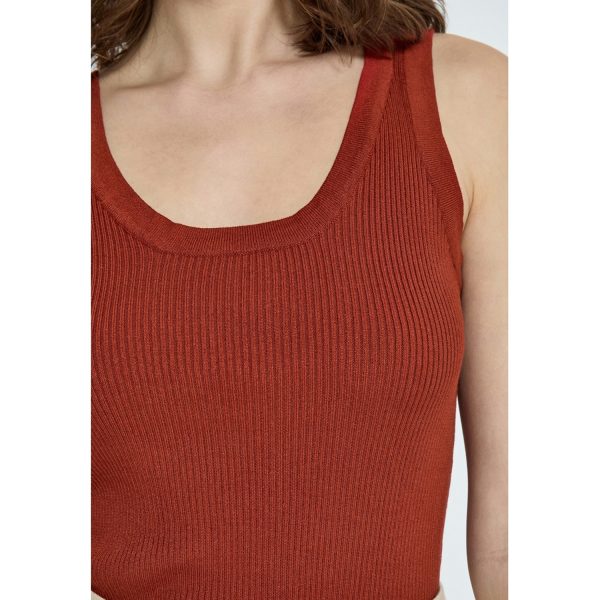 Tana Top Red Ochre | Peppercorn - Afbeelding 5