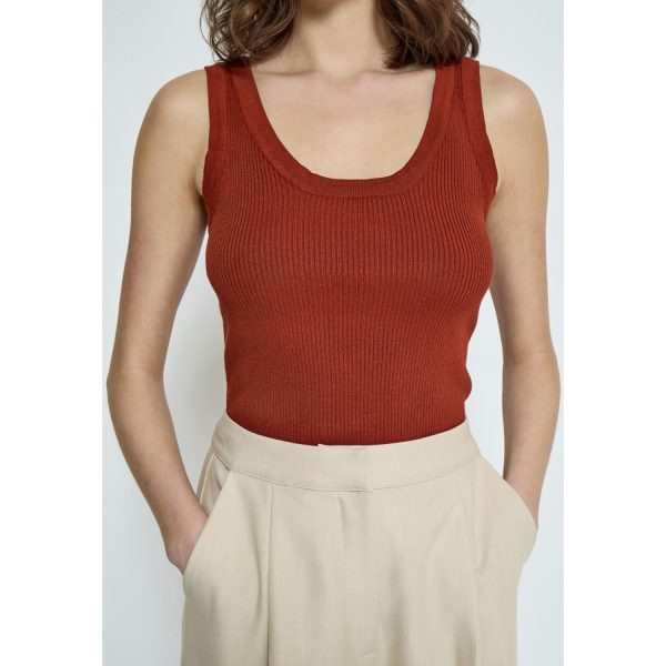 Tana Top Red Ochre | Peppercorn - Afbeelding 6