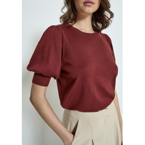 Liva Knit Tee Madder Brown | Minus - Afbeelding 5