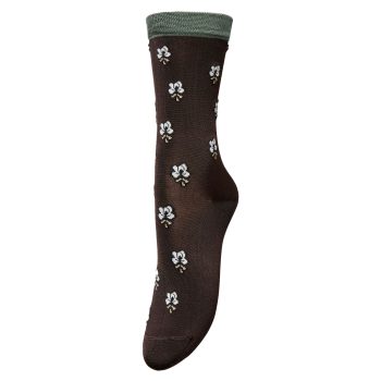 Leavy Visca Sock Hot Fudge Brown | Becksöndergaard