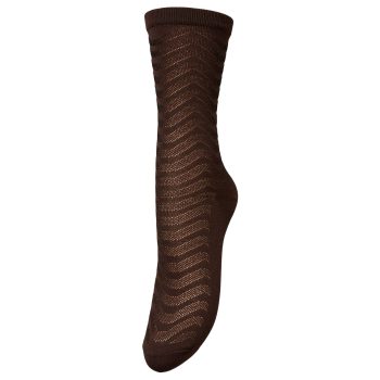 Mina Glitter Sock Hot Fudge Brown | Becksöndergaard