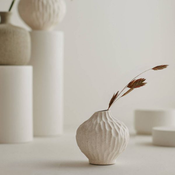 Vase Line S Sand White Cut 5,6cm | Lindform - Afbeelding 2