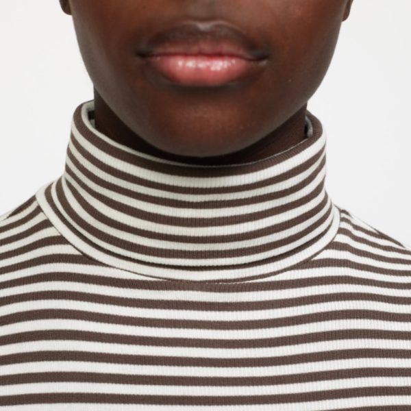 Fenja Stripe Rollneck Morel | Soft Rebels