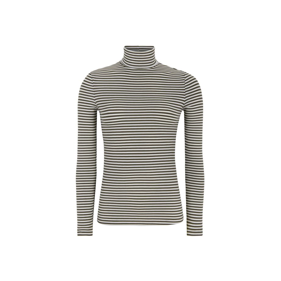 Fenja Stripe Rollneck Morel | Soft Rebels