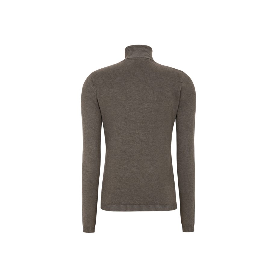 Maria Rollneck Knit Morel Melange | Soft Rebels