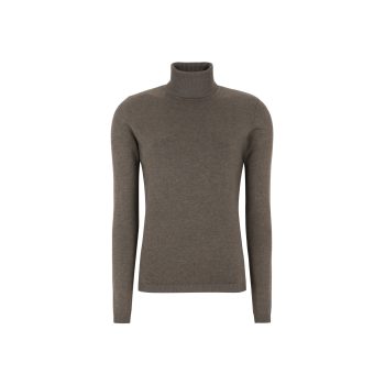 Maria Rollneck Knit Melange Morel | Soft Rebels