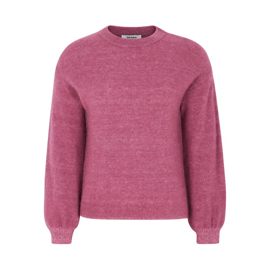 Allison Knit Rose Wine Melange | Soft Rebels