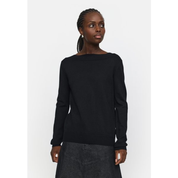 Epira Boatneck Knit Black | Soft Rebels - Afbeelding 2