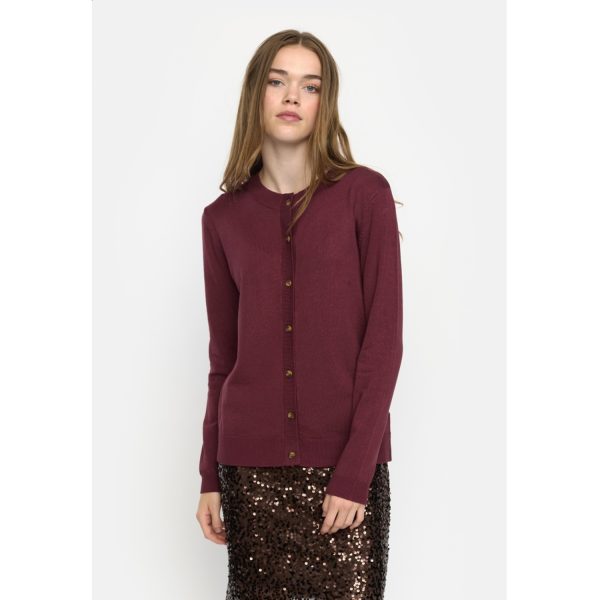 Marla Cardigan Knit Tawny Port | Soft Rebels - Afbeelding 5