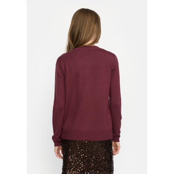 Marla Cardigan Knit Tawny Port | Soft Rebels - Afbeelding 4