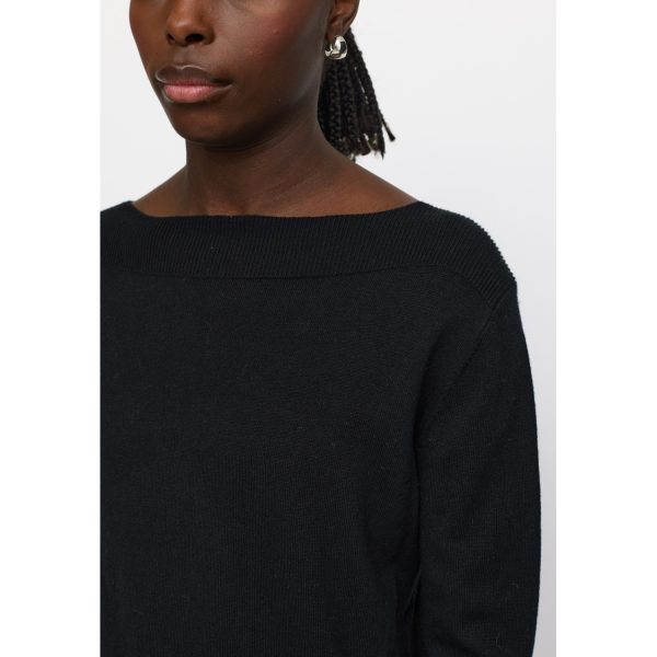 Epira Boatneck Knit Black | Soft Rebels - Afbeelding 4