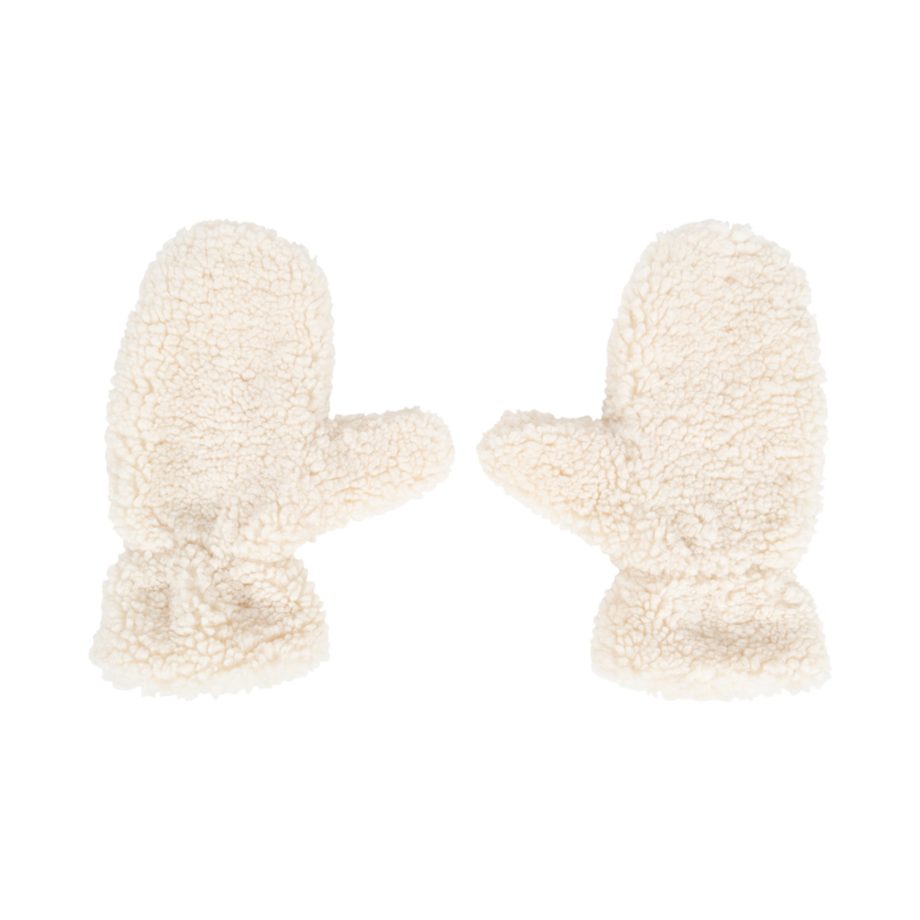 Lena Teddy Gloves Egg White | Another Label