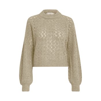 Cecilie GRS Round Neck Knit Pullover | Peppercorn