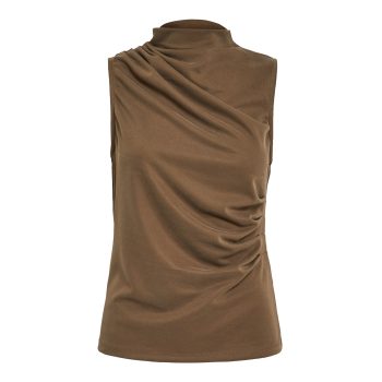 Daniela Sleeveless Top Kangaroo Brown | Peppercorn