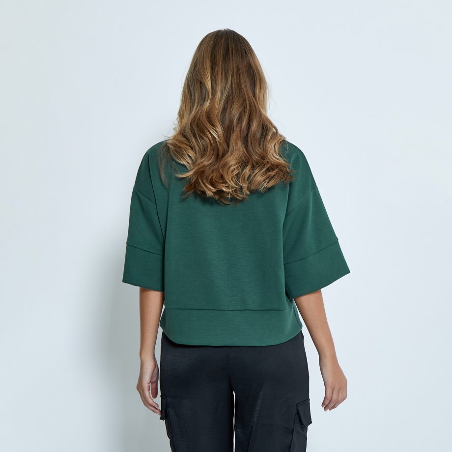 Dicette Half Sleeve Blouse Jungle Green | Peppercorn