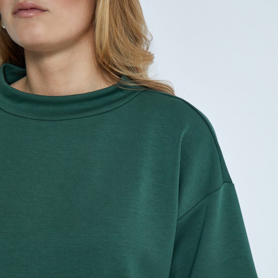 Dicette Half Sleeve Blouse Jungle Green | Peppercorn