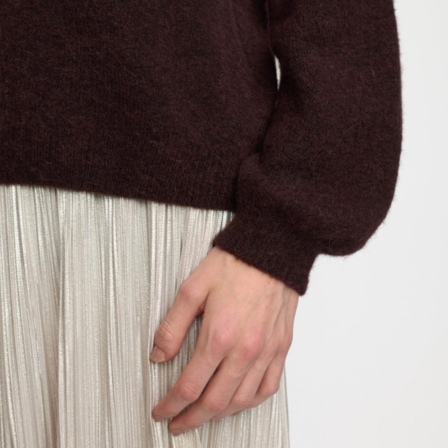 Allison Knit Chocolate Plum Melange | Soft Rebels