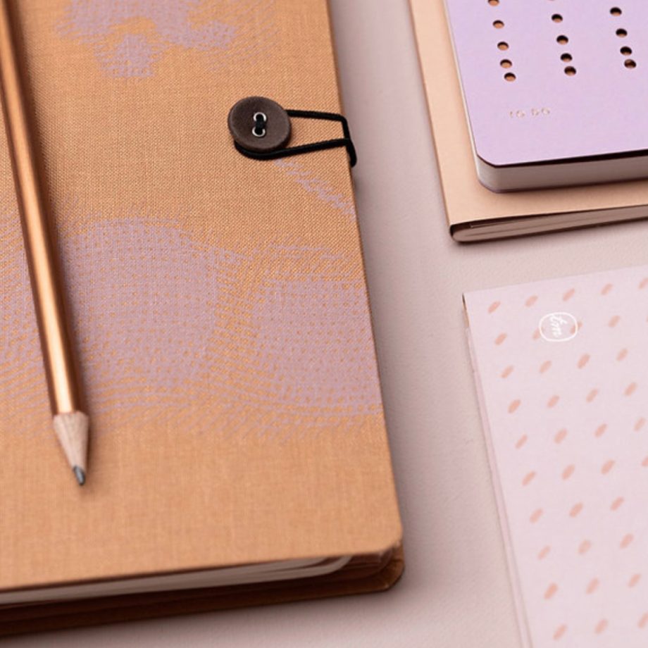 Agenda met knoop Toasty Lilac | Tinne+Mia