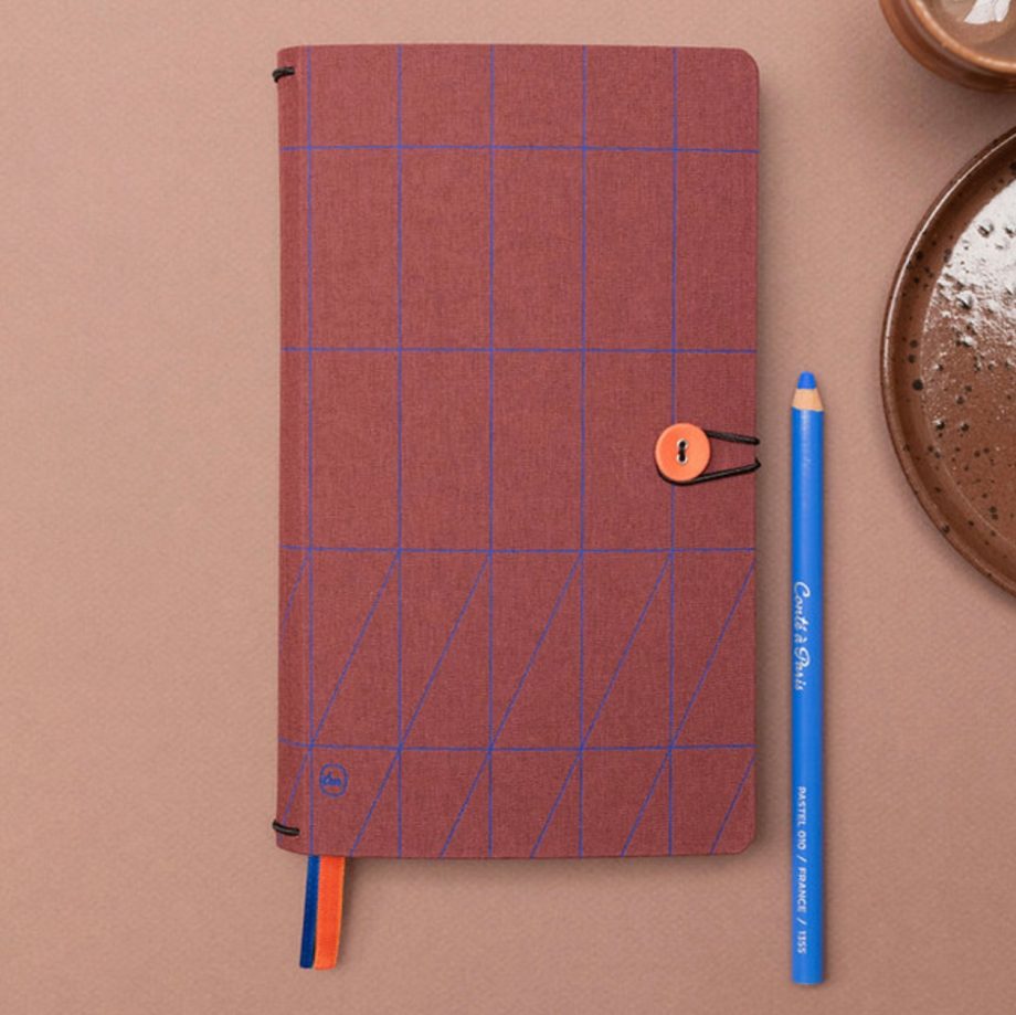 Agenda met knoop Brunette Blue | Tinne+Mia