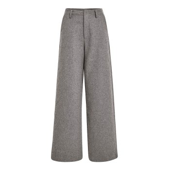 Linara Wool Pants Stormy Sea Melange | Minus