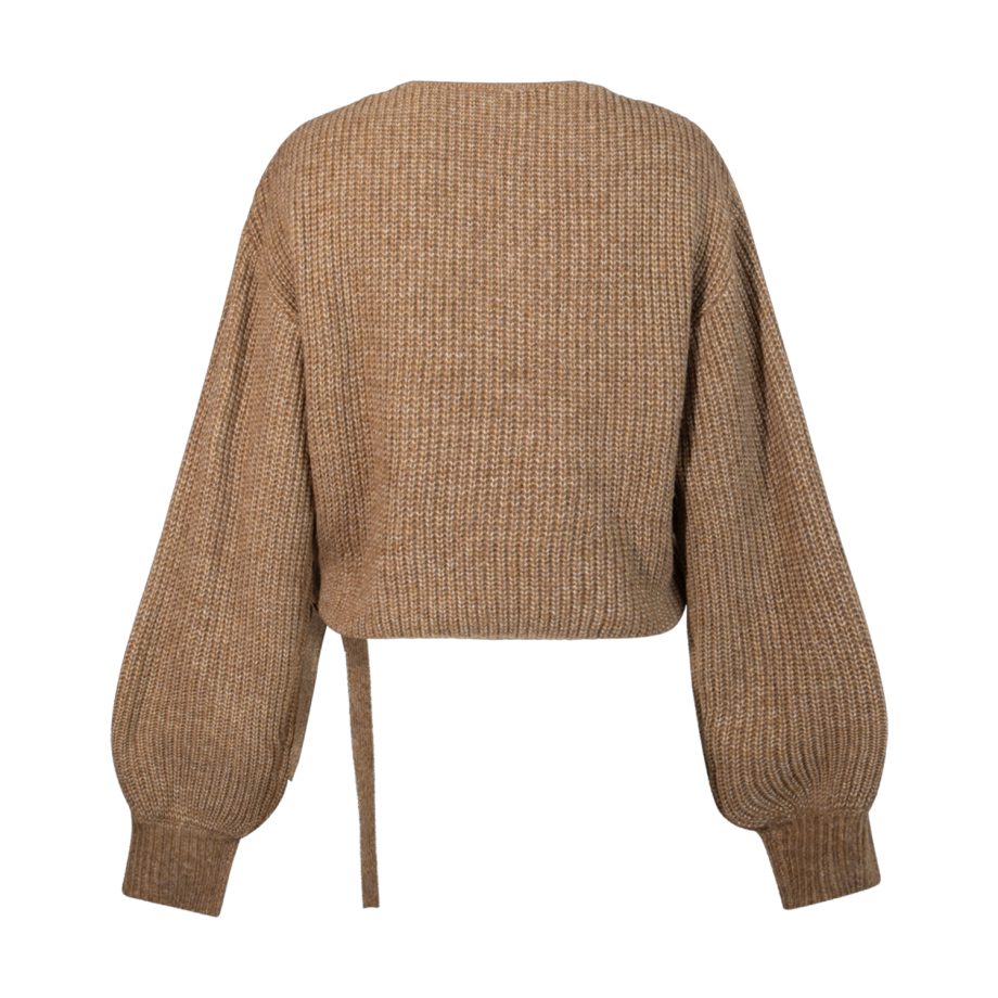 Abby Knitted Cardigan Kangaroo Melee | Another Label