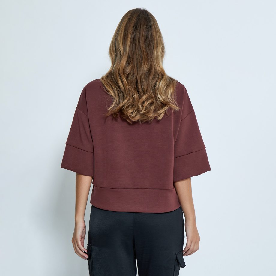 Dicette Half Sleeve Blouse Andorra Red | Peppercorn