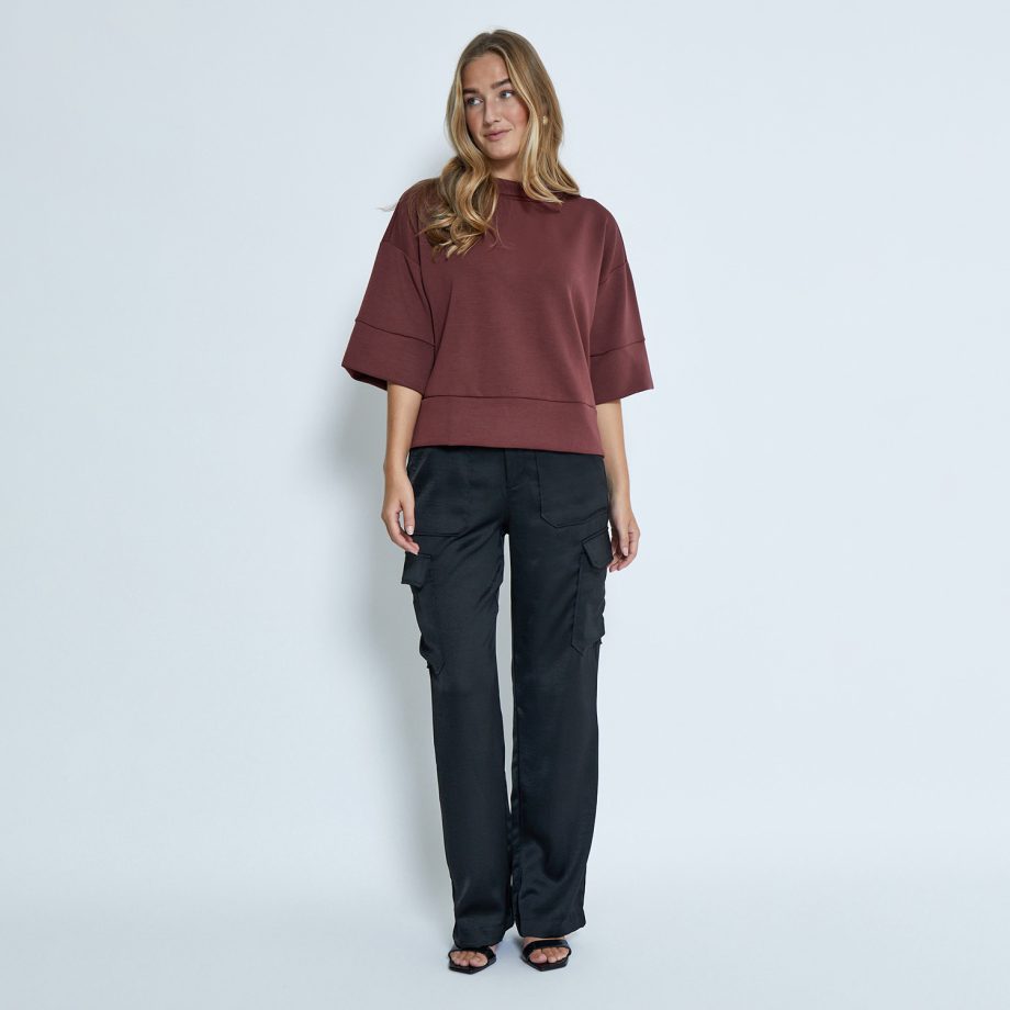 Dicette Half Sleeve Blouse Andorra Red | Peppercorn