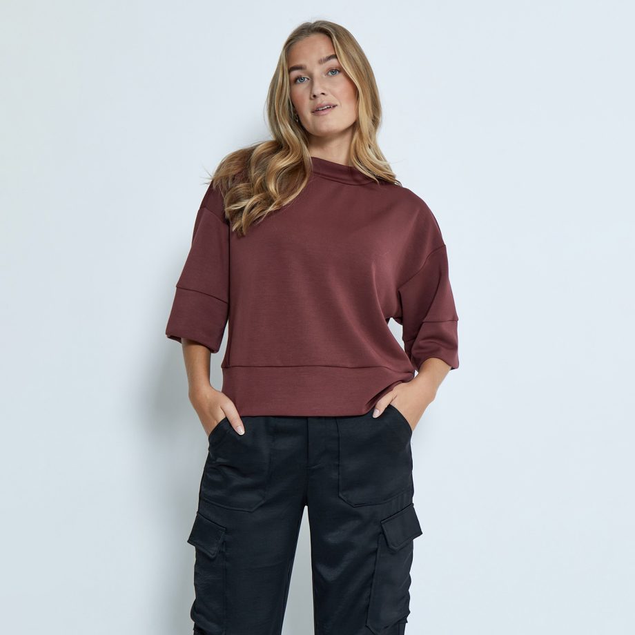 Dicette Half Sleeve Blouse Andorra Red | Peppercorn