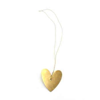 Kleine Hart Hanger Brass | De Weldaad