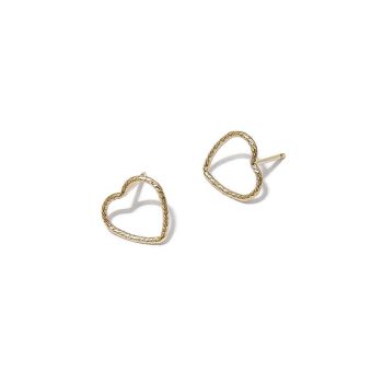 Earstuds gold filled mini sparkling heart | Gnoes