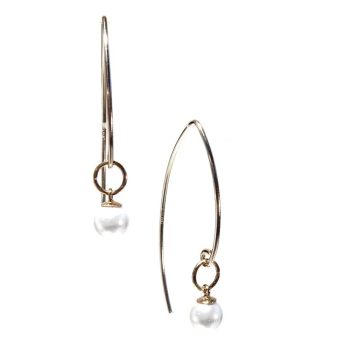 Earrings Luc Crystal Pearl | Gnoes