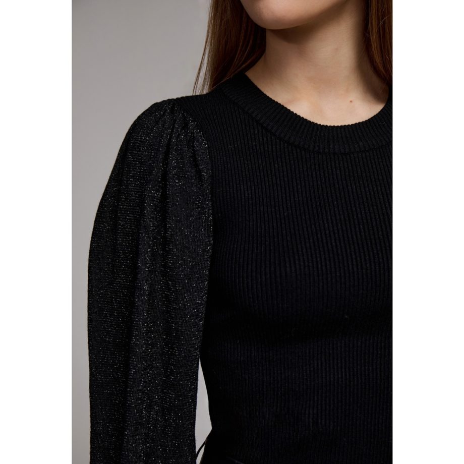 Fine Knit Pullover Black | Minus