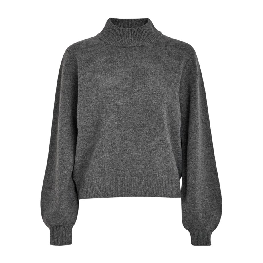 Erika Knit Pullover Gunmetal Melange | Minus