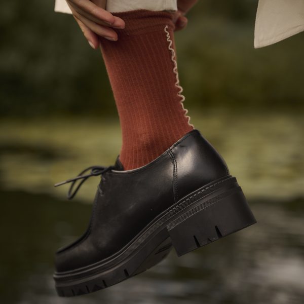 Socks Ruffled Carnelian | Monk&Anna - Afbeelding 2