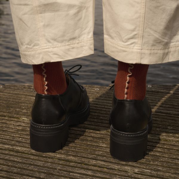 Socks Ruffled Carnelian | Monk&Anna - Afbeelding 3