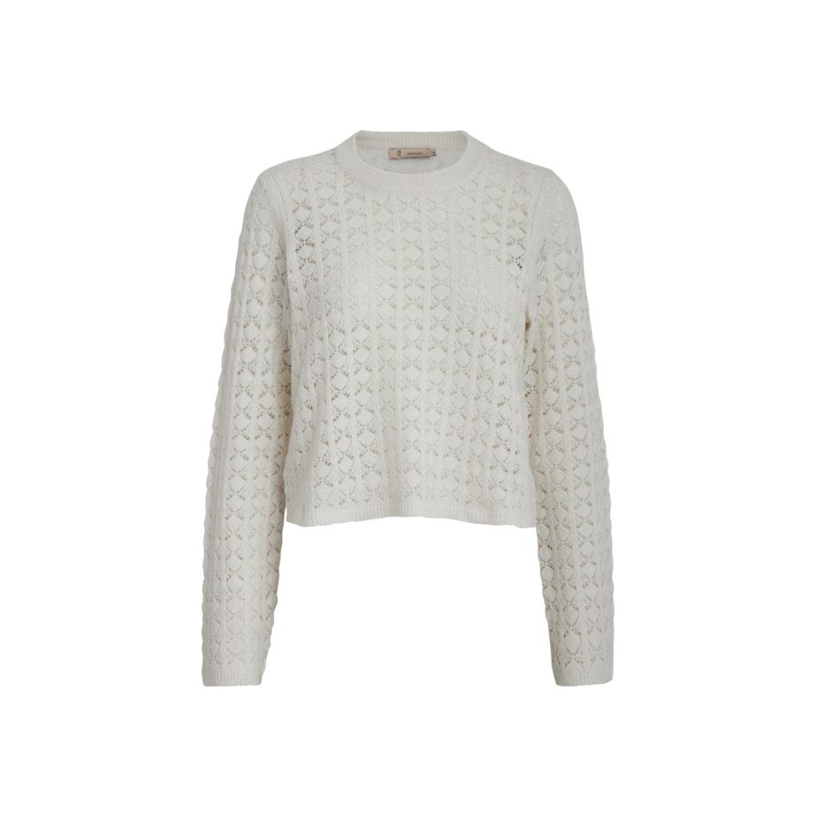 Dana Open Knit Pullover Gardenia | Peppercorn