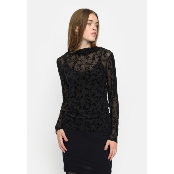 Talula Boatneck Top Black | Soft Rebels