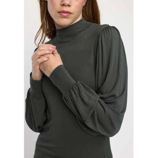 Roman T-Neck Top Kambaba | Soft Rebels - Afbeelding 4