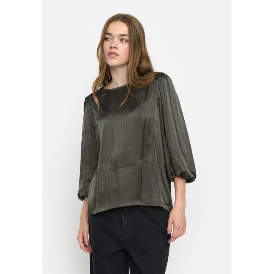 Madelyn Blouse Striped Jacquard Kambaba | Soft Rebels