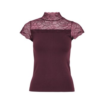 Vanessa Short Sleeve High Neck Port Royale | Minus