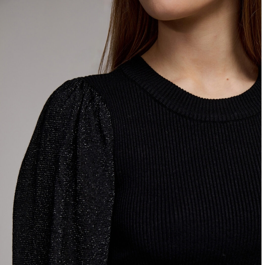 Fine Knit Pullover Black | Minus