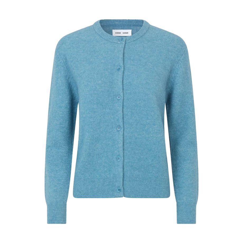 Nor Short Cardigan Blue Heaven | Samsøe Samsøe