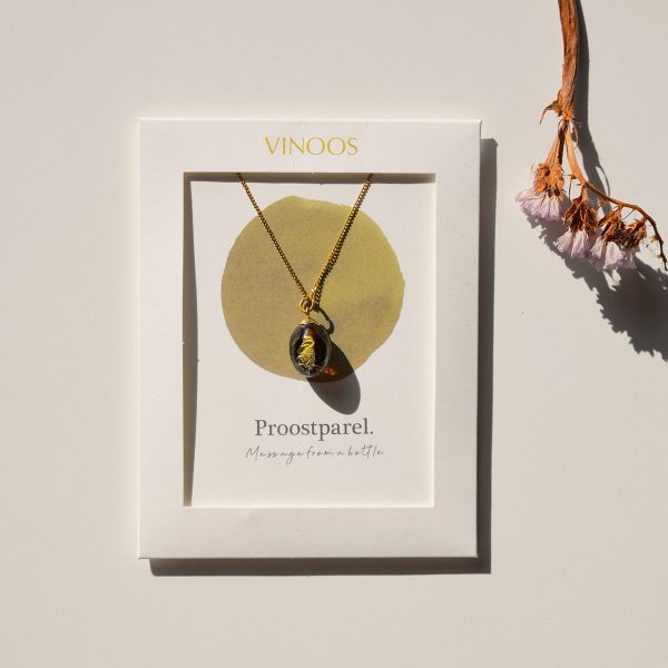 Glass Necklace Proostparel | Vinoos