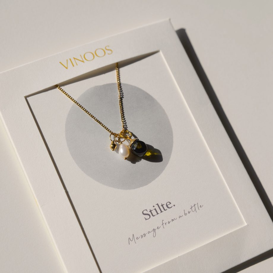 Glass Necklace Stilte | Vinoos