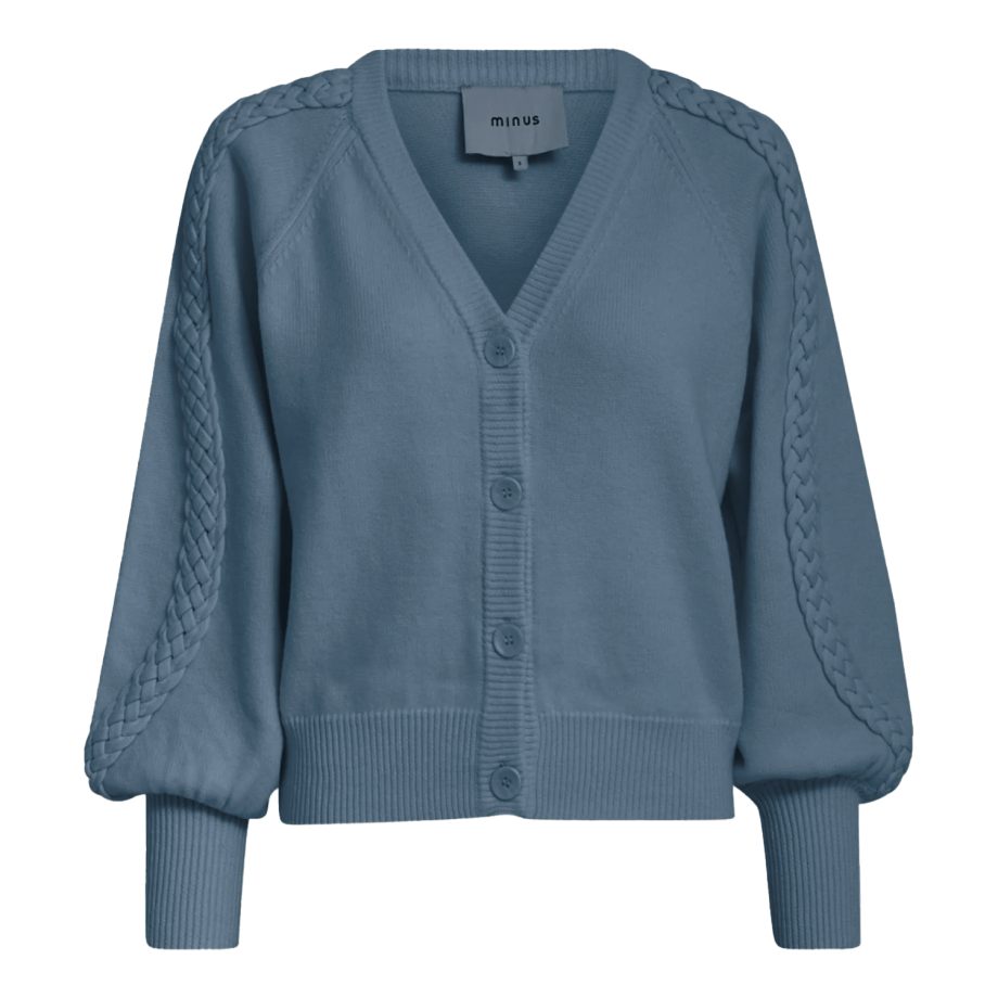 Vera Knit Cardigan Citadel Blue | Minus