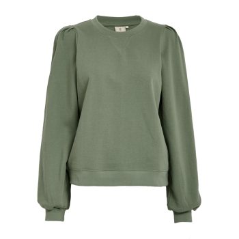 Gloria GOTS Sweatshirt Hedge Green | Peppercorn