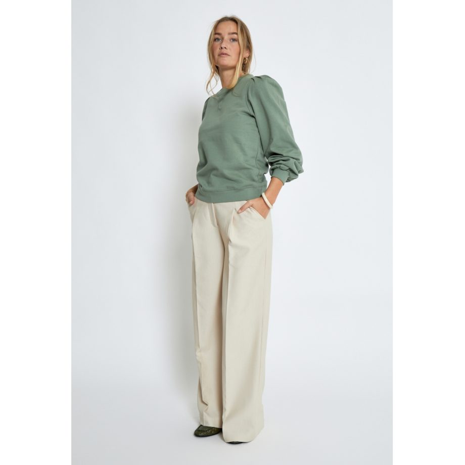 Gloria GOTS Sweatshirt Hedge Green | Peppercorn